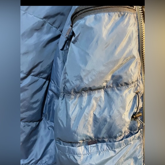 Vintage LL Bean Goose Down Parka Jacket  Beige LARGE TALL LT, Made In USA - Picture 5 of 5